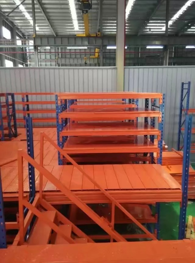 mezzanine style shelf